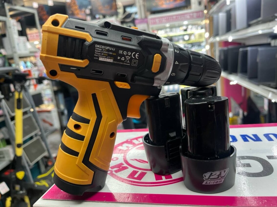 Шуруповерт Deco DKCD12FU-li 3акб